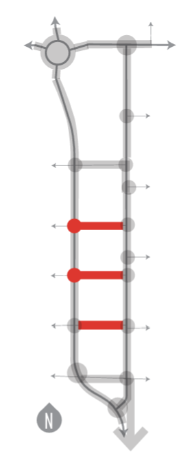 A, B, and C Streets project sitemap